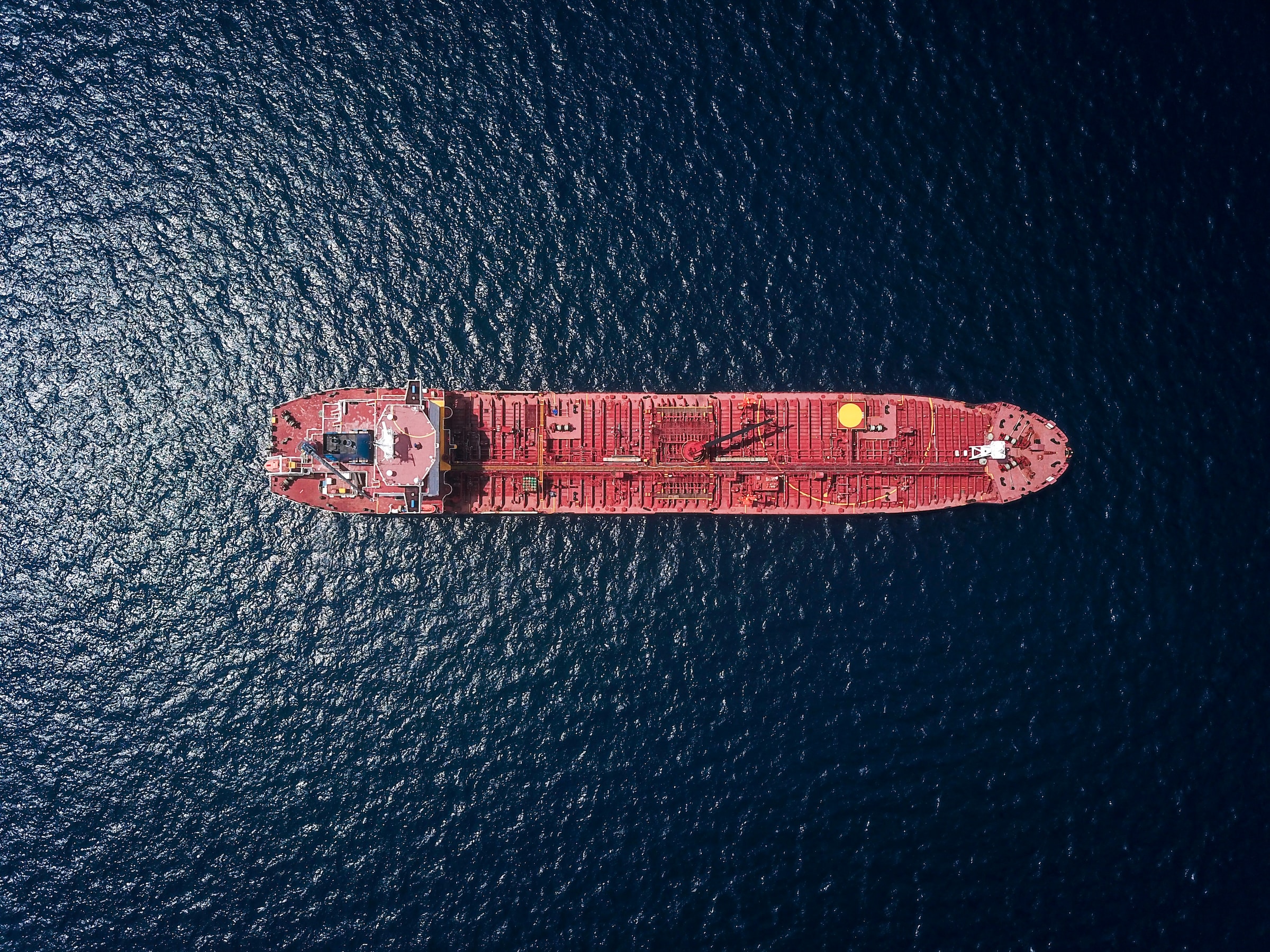Tanker on an ocean.